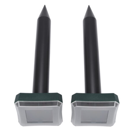 2 pièces ultrasons solaire serpent souris ravageur rongeur répulsif Anti moustique jardin cour (1/5)