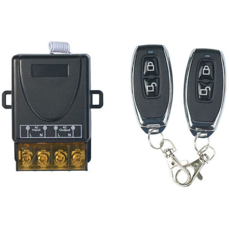 Interrupteur de télécommande Haute Puissance sans Fil 433Mhz, télécommande RF AC 220V/240V/110V 30A pour lumière, Pompe à Eau, appareils ménagers, Irrigation agricole (1/5)
