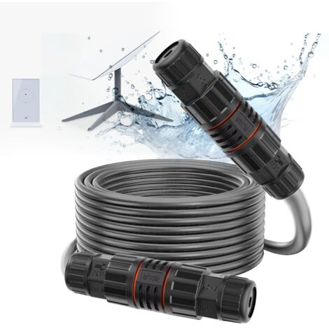 Kit de Réparation D'Extension de Câble Starlink de 75 Pieds, Accessoires Starlink Prenant en Charges Le Protocole 1000 Mbps(Gris) (1/5)