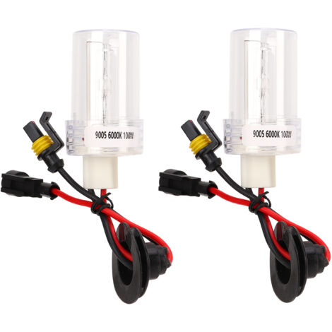Ampoule de Phare LED, 100W 6000K 9005 HID Xenon Ampoule tanche Multiple Protection Phare Ampoule HID Xenon pour Voitures Motos (1/5)