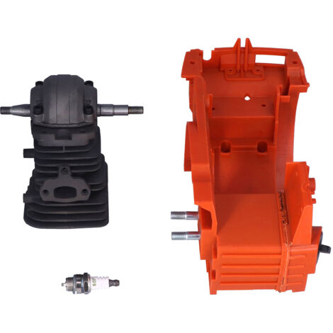 Cylindre de carter 40 mm avec bougie d'allumage pour trononneuse Husqvarna 136137141142 530071991 (1/5)