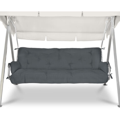 Aiperq – Coussin de balancelle imperméable 120x80cm – Épaisseur 12cm – Anti-salissures et antidérapant – Confort extérieur et intérieur (1/4)
