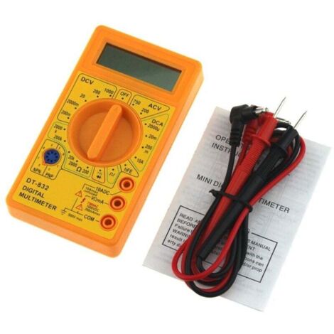 Multimètre numérique DT830B jaune