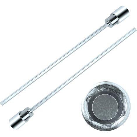 2 Pièces Rallonge de Visseuse, Manivelle d'Extension avec Adaptateur D'écrou de 19 mm pour Dévisser Les Supports de 30 cm de Long, Manivelle D'extension pour Supports de Manivelle (1/5)