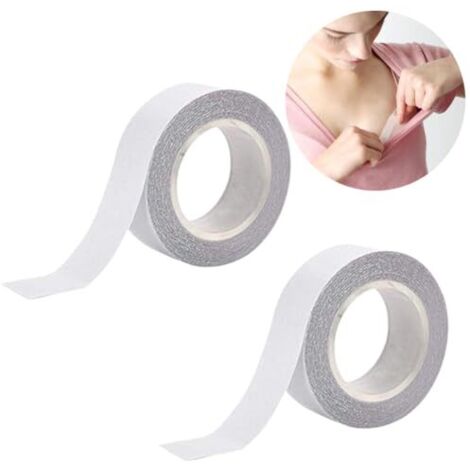 Fc'Noqgn 2 Rouleaux de Ruban de Mode, Double Face, Transparent, Ruban Double Face, vêtements, Ruban de Corps, Bandes adhésives, vêtements et Peau, Ruban de Tissu, Ruban de beauté, Ruban de Robe (1/5)