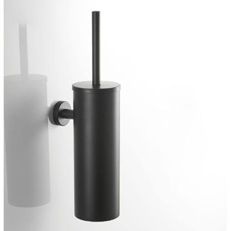 UlisemBrosses à Toilettes, Brosse WC INOX,Toilette WC avec Couvercle Anti-éclaboussures Fermé,Tête de Brosse Remplaçable Mesures (1/4)
