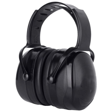 Casque anti-bruit réglable pour adulte, confortable avec atténuation SNR 38dB - Idéal en milieu bruyant ou stressant, Noir -