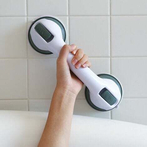 Barre d'appui à ventouse - Poignée de baignoire sans perçage avec ventouse pour enfants âgés, adaptée à la salle de bain