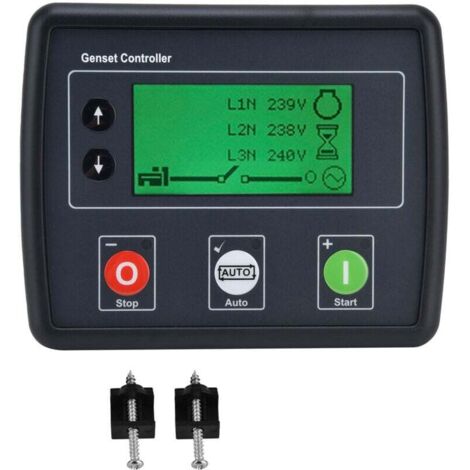 AIPERQ Jeffergarden Contrôleur de groupe électrogène, démarrage automatique, Module de contrôle de détection de groupe électrogène triphasé DSE4510 (1/4)
