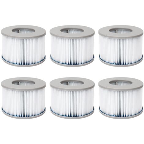 Lot de filtres pour spas gonflables MSPA V2. Ø10.7cm –cartouches filtrantes de remplacement pour spa gonflable MSPA,6 filtres (1/5)