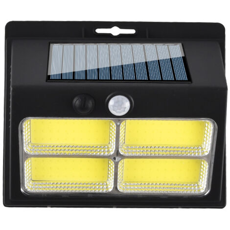 Lampe solaire extérieure avec détecteur de mouvement, équipée d'un détecteur de mouvement, 3 modes, éclairage à 120COB，180LED (1/5)
