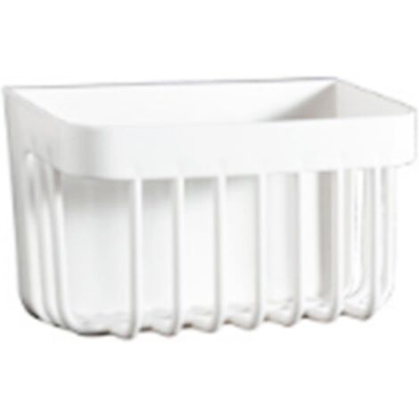 Panier de Rangement Suspendu pour Salle de Bain, Organisateur de Panier Suspendu en Plastique, Rangement Mural Permettant de Gagner de l'espace pour les Toilettes (Grand) (1/5)