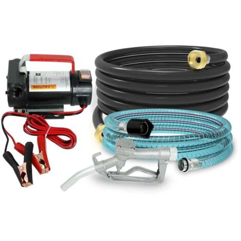 AIPERQ Ej.Life Pompe à Carburant 12V 155W - Diesel/Gasoil/Huile/Fioul - Amorçage Automatique - Pour Réservoir, Citerne, Garage - Débit Rapide & Sécurisé (1/4)