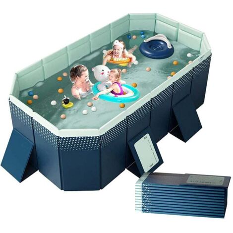 1.6m Piscine Pliable Pliable, PVC, Piscine Portable, Baignoire, Piscine pour Adulte pour Home Garden Backyard Piscine (1/4)