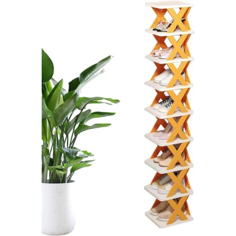 Étagère à Chaussures Étroite Organisateur Vertical Multiniveau pour Chaussures,Porte-Chaussures Debout Gain de Place pour Entrée Placard Petits Espaces (1/5)