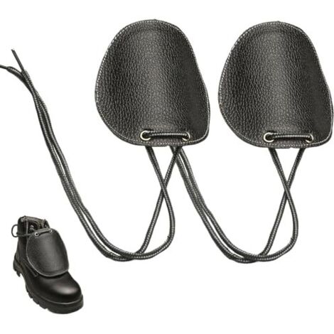 Gardiens métatarsiens pour les bottes de travail, garde métatarsienne en cuir 1pair avec sangles à cravate, protecteur des orteils de carot (1/5)