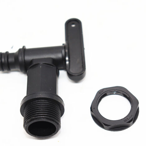 Robinet cuve Plastique,Adaptateur de boîte de Rangement d'eau IBC,Adaptateur Robinet Tuyau arrosage,pour recuperateur Eau de Pluie, réservoir de Carburant (Plastique) (1/5)