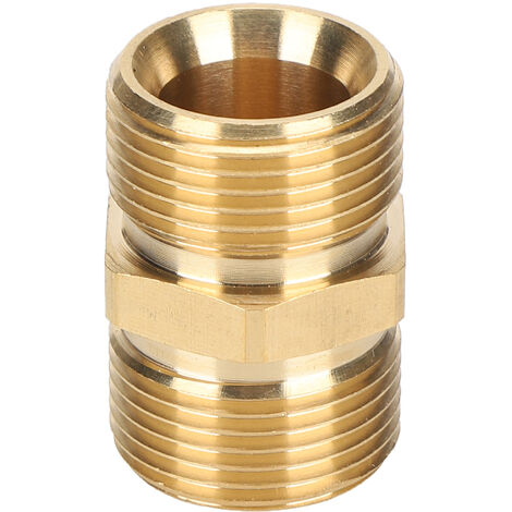 Adaptateur de pulvérisateur haute pression en laiton, filetage mâle métrique M22, connecteur de tuyau de 14 mm (1/5)