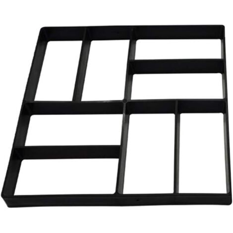 Moule à Pavé Béton pour Chemin, Moule à Pavage Réutilisable pour DIY Pavement Allée Patio de Jardin Terrasse Briques, 40x40 cm (1/5)