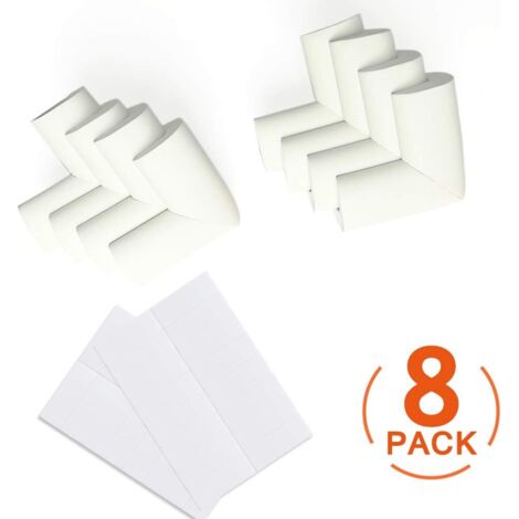 [Lot de 8] Protection Coin de Table Mousse Souple Protection Angle Sécurité Bébé Angle Droit Anti-Chocs Protege de Coins avec Résistant Adhésifs pour Tables et Tout Meubles Pointus(Pas d'Odeur) (1/7)