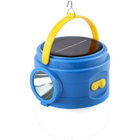 Lanterne de camping solaire, lampe de camping rechargeable - Lampe de tente portable - Lumière multifonctionnelle à énergie solaire et chargement USB, lampe de tente LED suspendue avec 3 Modes (1/5)