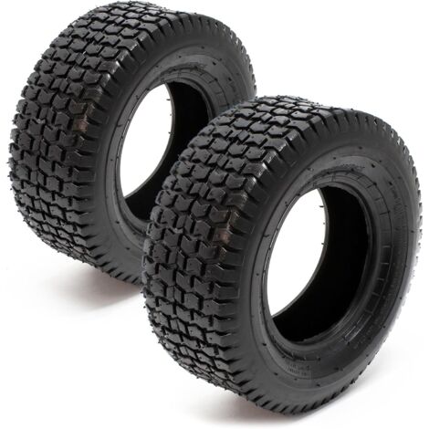 Lot de2 Pneus Tondeuse autoportée 13x5.00-6 sans Chambre à air Pneu à Crampon Chariot Diable Brouette,Matériaux de haute qualité (1/5)