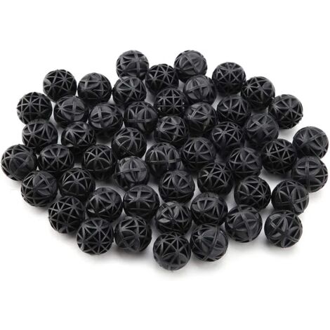 50 Pcs Bio Filtre Poreux Biochemical Ball Filter Media Filtre À Eau Matériau avec Coton pour Fish Tank Pond Aquarium Cascade Fontaine(36mm) (1/5)