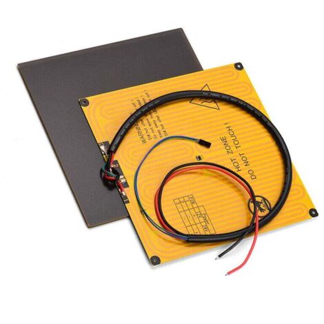Surface de construction de plaque de verre de plate-forme Ultrabase 220x220mm + lit chauffant en aluminium 12V avec câble métallique pour Anet A8 A6 pour Anycubic I3 Mega pour imprimante 3D Tronxy P80 (1/5)
