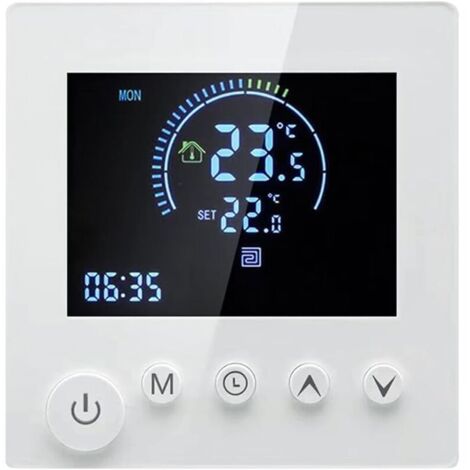 Thermostat WiFi pour chaudière à gaz, Thermostat Wi-Fi, écran LCD Programmable avec Alexa Google Assistant et application mobile (1/4)