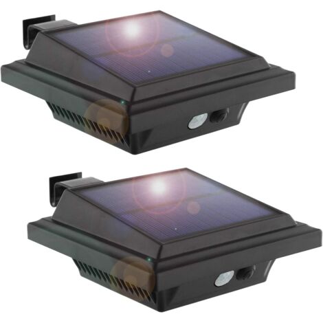Lumière solaire extérieure, éclairage par capteur de mouvement 25 LED solaire sans fil applique murale extérieure, adaptée à IP65 500LM sans fil, adaptée aux trottoirs, jardins et terrasses (lumière f (1/5)