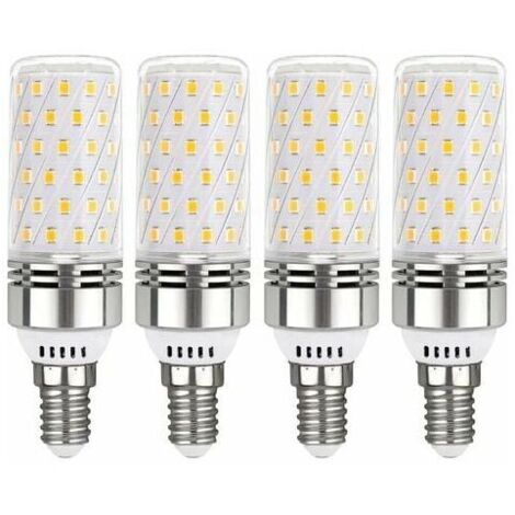 Ampoule LED E14 Blanc Froid, 12W équivalent 100W Ampoule Incandescente, 6000K Ampoules LED Culot Edison à vis E14, Angle du Faisceau 360°, Non-Dimmable, Lot de 4-RAPANDA (1/5)