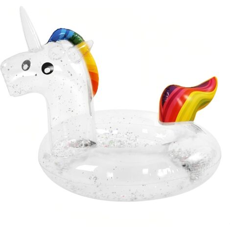 Bouée Licorne Gonflable Jouets Gonflable Piscine de Plage Ocean Bouée Piscine Adulte Bouée et Matelas Gonflable Anneau de Natation pour Enfant Adultes (1/5)