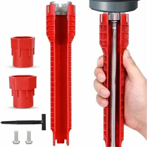 Clé d'installation de robinet et d'évier 8 en 1 pour la réparation de plomberie de cuisine Outil d'installation d'évier
