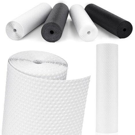 Tapis de tiroir antidérapant, revêtement en plastique pour étagère de réfrigérateur, protection de meubles de camping, tapis sous l'évier de cuisine (transparent/50 cm x 500 cm) (1/5)