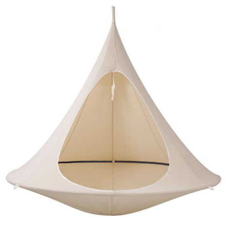 Crea – Hamac de camping imperméable 150 cm – Charge maximale 200 kg – Compatible avec trépied – Canapé lit suspendu pour extérieur
