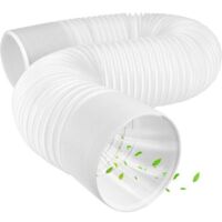 Jeffergarden – Tuyau d'échappement pour climatiseur mobile – Longueur 3 m – Diamètre 150 mm – Fil d'acier et polypropylène – Pliable et extensible