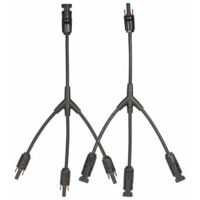 Connecteur Y-Branch MC4 pour panneau solaire – Résistant aux UV et à la corrosion – Montage rapide – Pour câbles PV de différents diamètres – Asupermall