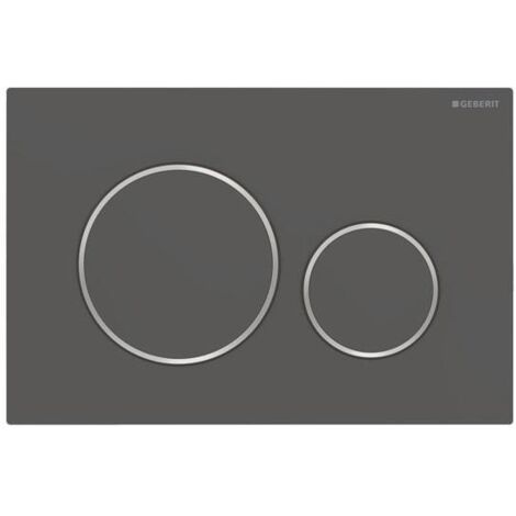 Sigma 20 Round Betätigungsplatte 115882141 Platte und Tasten schwarz matt lackiert
