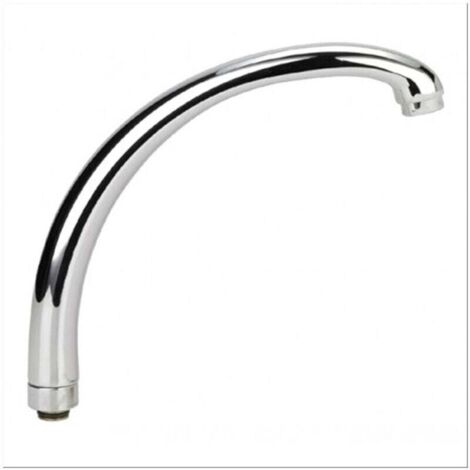 Ersatzauslauf für Küchenspüle Mischbatterie, Hoher Auslauf, Chrom, 15 cm -