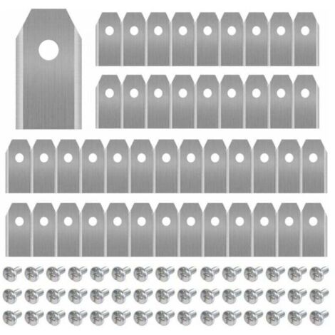 45 x Titan-Messerklingen für alle Husqvarn/Automower/Yardforce/Gardena Mähroboter (3g-0,75mm) mit 45 Schrauben, Ersatzklingen für Modelle 105,310,315,320,420,430x,r40i (1/4)
