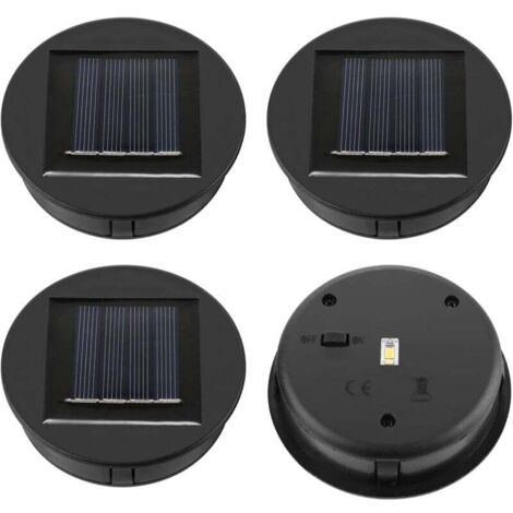 4er-Pack Ersatz-Solarleuchten – Solarpanel – Deckellaterne – Ersatz-Solarleuchten