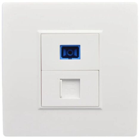 SC-Glasfaserschnittstelle, Wandsteckdose, RJ45-Netzwerkbuchsenfeld, Typ Connecto1