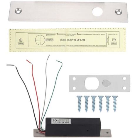 Elektrisches Magnetschloss, Sichern Sie Ihren Zutritt mit Zugangsverzögerung, Metallstreifen-Signalrückmeldung, Magnetschloss, für Glastür, Holztür, Metalltür, Tür