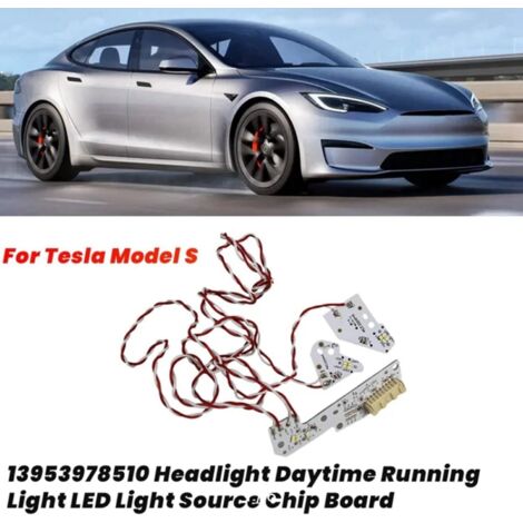 Ersatz-LED-Platine für Tagfahrlicht DRL von Tesla Model S – Tagfahrlicht-Chip mit hoher Helligkeit und Blinker (Paar) – Direktmontage vorne links/rechts 13953978510