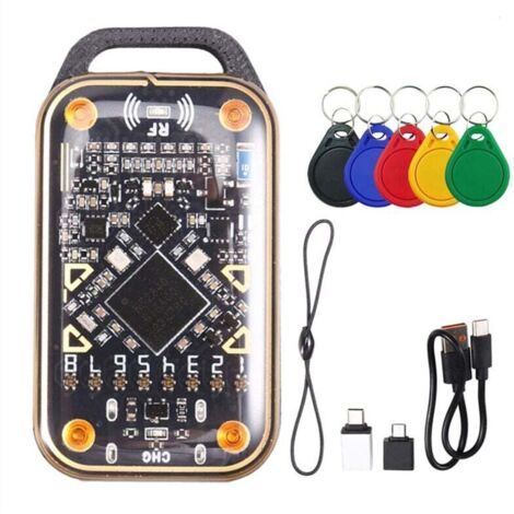 Chameleon Ultra Upgrade RFID Chipkarten-Emulator Smart Reader + Schlüsselanhänger 5XUID 125K 13,56M NFC Duplizierer Decoder