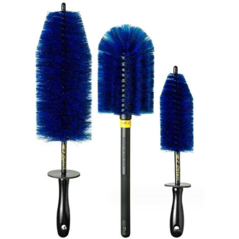 Set mit 3 Radreinigungsbürsten, Motorraum-Reinigungsbürsten, Autobürsten, Reifenreinigungsbürsten, Detaillierungsbürsten, Autoreinigungsbürsten