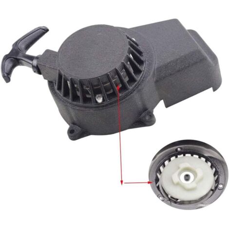 Aluminium-Starter, Starterpedale und Teile, schwarz, leicht zu ziehender Niet, Ersatz für 47 cc, 49 cc, 2-Takt-Schaltschnalle, Pocketbike, Dirtbike (1/4)