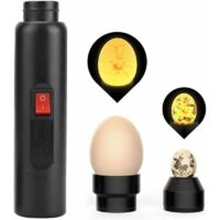Eierdurchleuchter, Eierdurchleuchter, Eiertester, LED-Licht zur Überprüfung der Eierinkubation, tragbarer Enteneier-Inkubator, batteriebetriebene Taschenlampe für Geflügel,