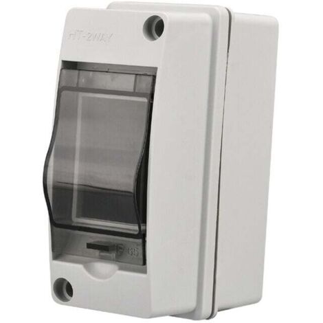 2-Modul-wasserdichter Außenschaltkasten, IP65, wasserdichter Außenschaltkasten, Schaltschrank, geeignet für Garagen, Villen, Ladestationen, Baustellen (1/4)