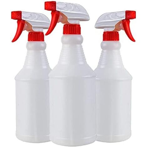3 Empty Spray Bottle 500ml - Red Plastic Spray Bottles for Plant/Hair/Cleaning - 2 Modes(Spray & Stream) (1/5)